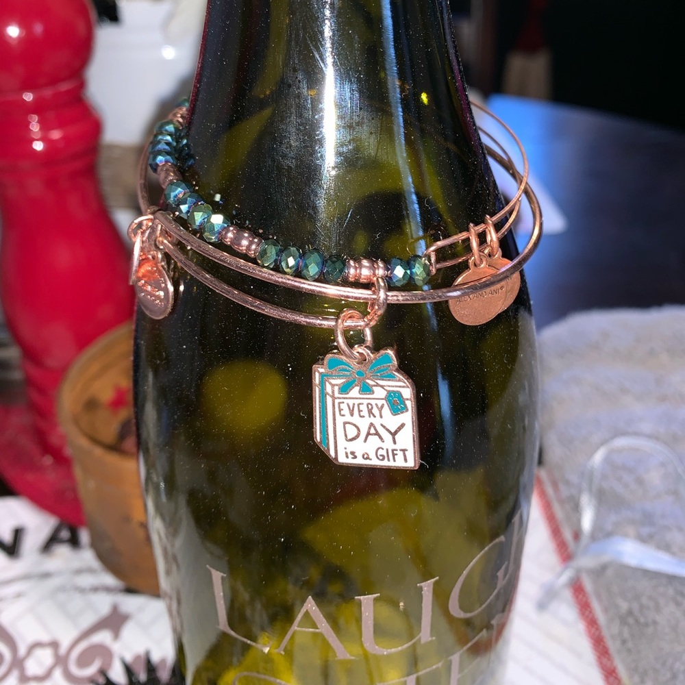 Rose Gold Alex and Ani Bracelet set